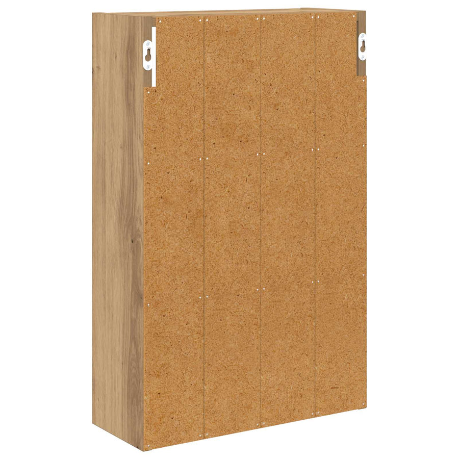 Badkamer wandkast met plank Artisanaal eiken 40 x 16 x 62,5 cm
