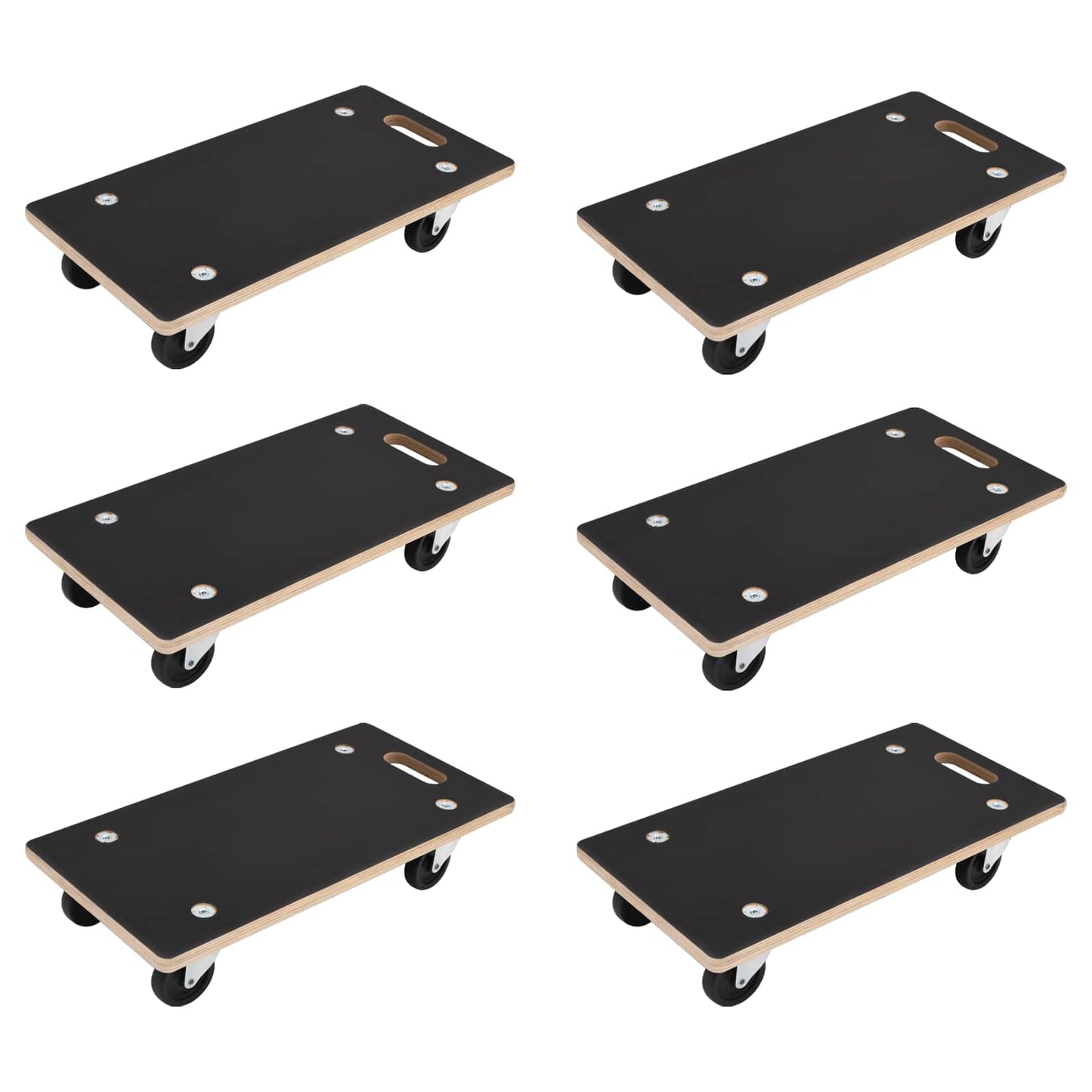 Transportkar 6 pcs Grijs Multiplex