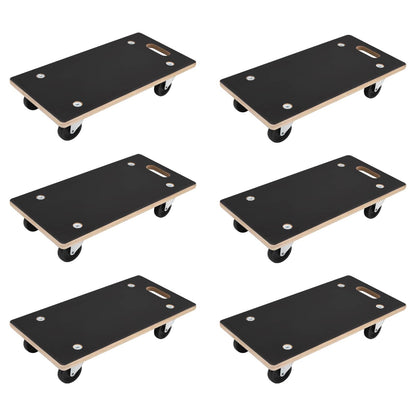 Transportkar 6 pcs Grijs Multiplex