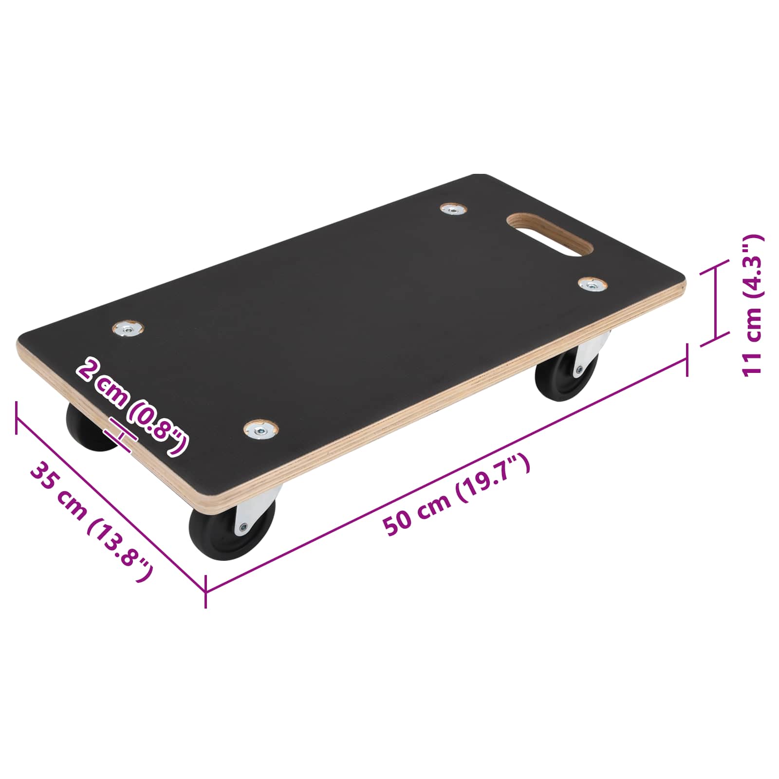 Transportkar 6 pcs Grijs Multiplex