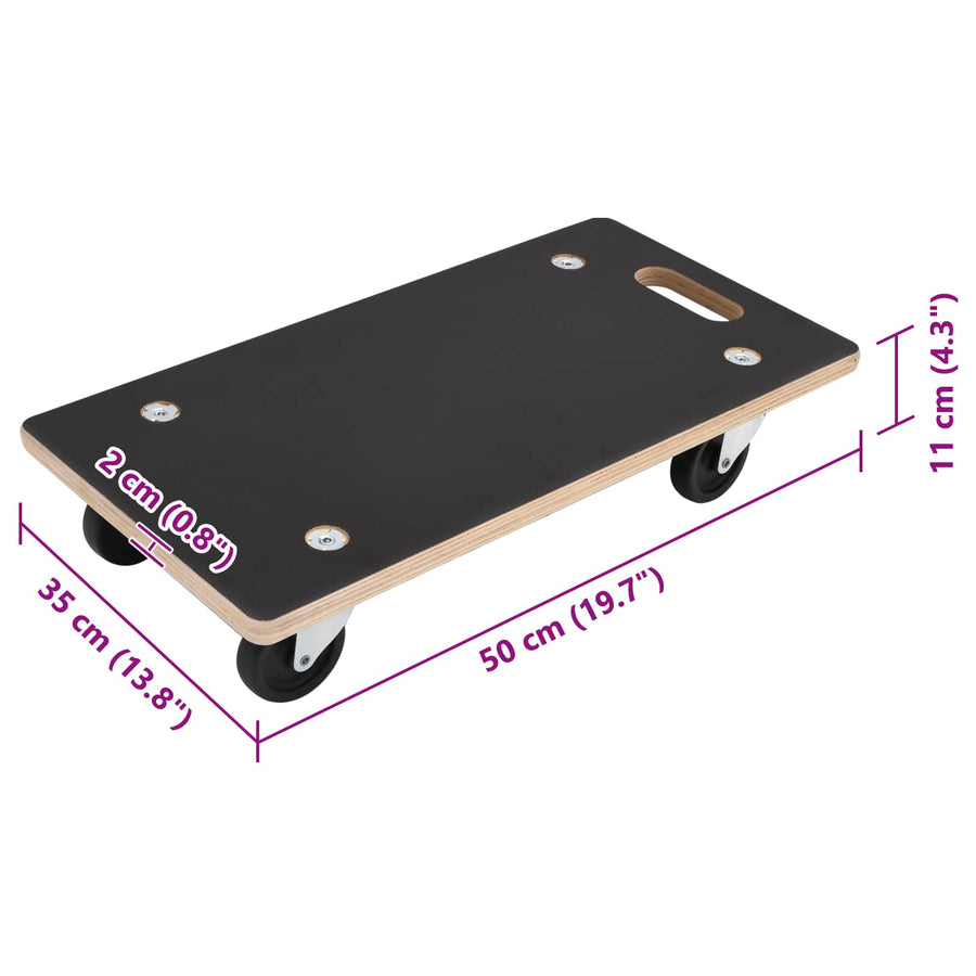 Transportkar 6 pcs Grijs Multiplex