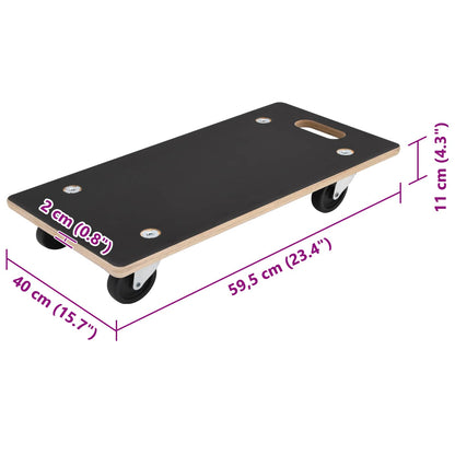 Transportkar 6 pcs Grijs Multiplex