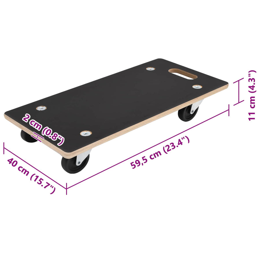 Transportkar 6 pcs Grijs Multiplex
