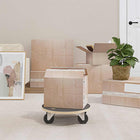 Transport trolley 6 pcs Grey Plywood