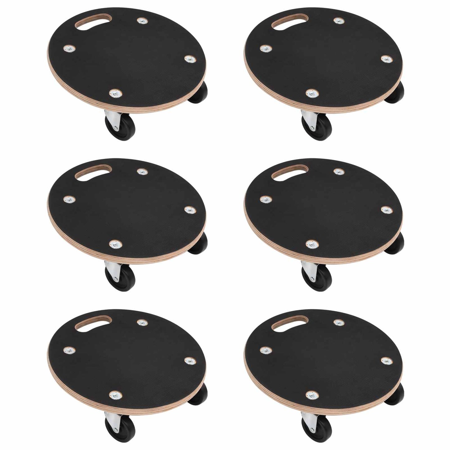 Transportkar 6 pcs Grijs Multiplex