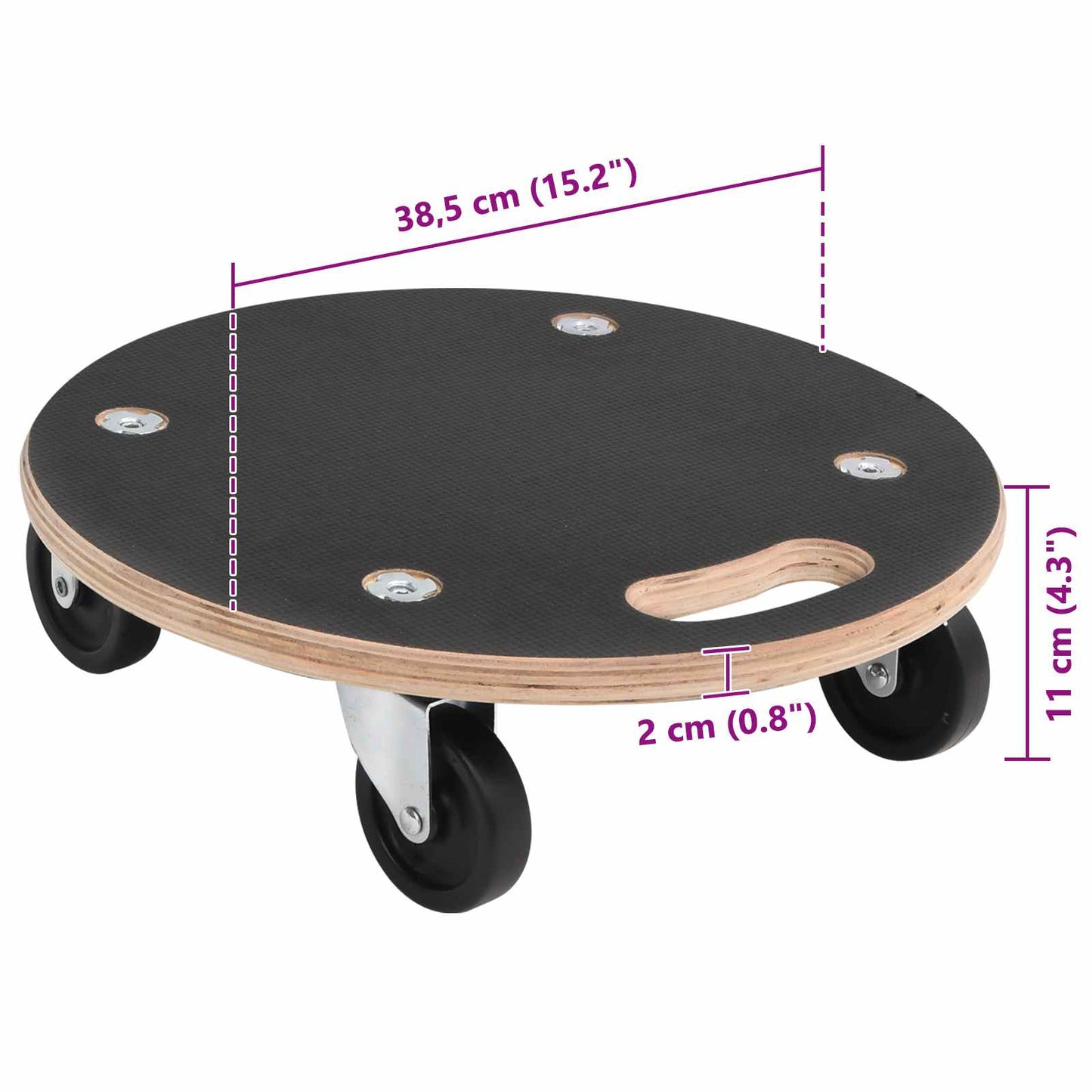 Transportkar 6 pcs Grijs Multiplex