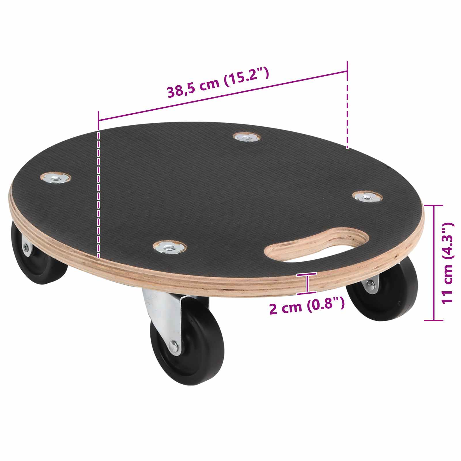 Transportkar 6 pcs Grijs Multiplex
