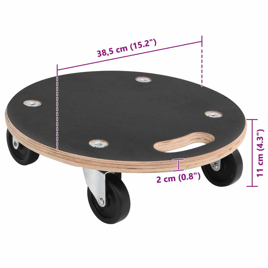 Transportkar 6 pcs Grijs Multiplex