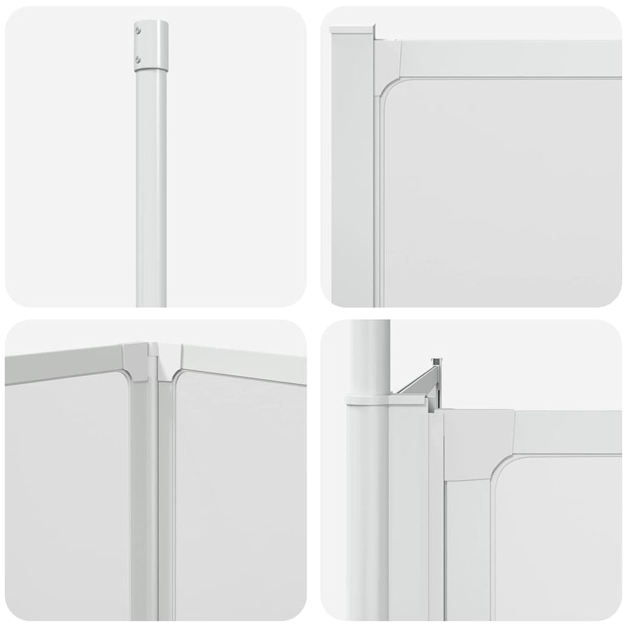 Bad Scheidingswand Mat 120 x 70 x 137 cm Aluminium & PP Paneel