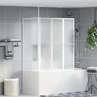 Bath Screen Mat 120 x 70 x 137 cm Aluminium