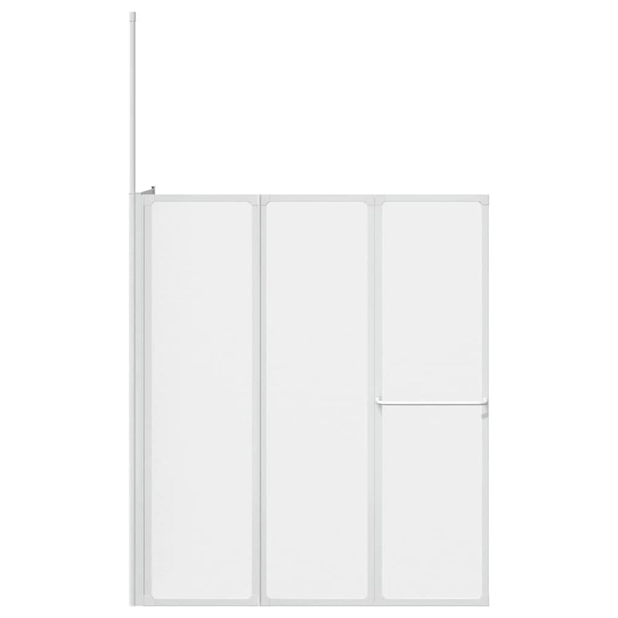 Bad Scheidingswand Mat 120 x 70 x 137 cm Aluminium & PP Paneel