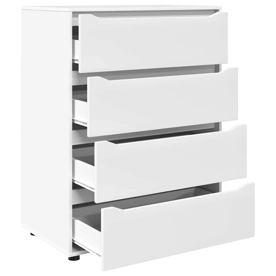 Opslagkasten 2 pcs Wit 80 x 48 x 105 cm Bewerkt hout