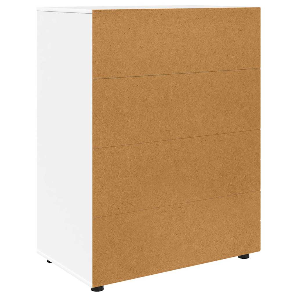 Opslagkasten 2 pcs Wit 80 x 48 x 105 cm Bewerkt hout