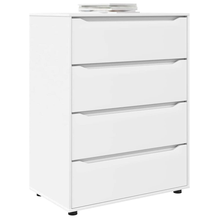 Opslagkasten 2 pcs Wit 80 x 48 x 105 cm Bewerkt hout