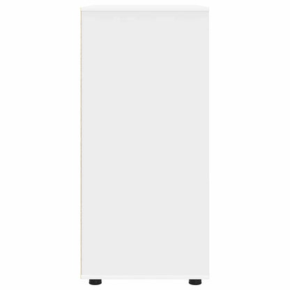 Opslagkasten 2 pcs Wit 80 x 48 x 105 cm Bewerkt hout
