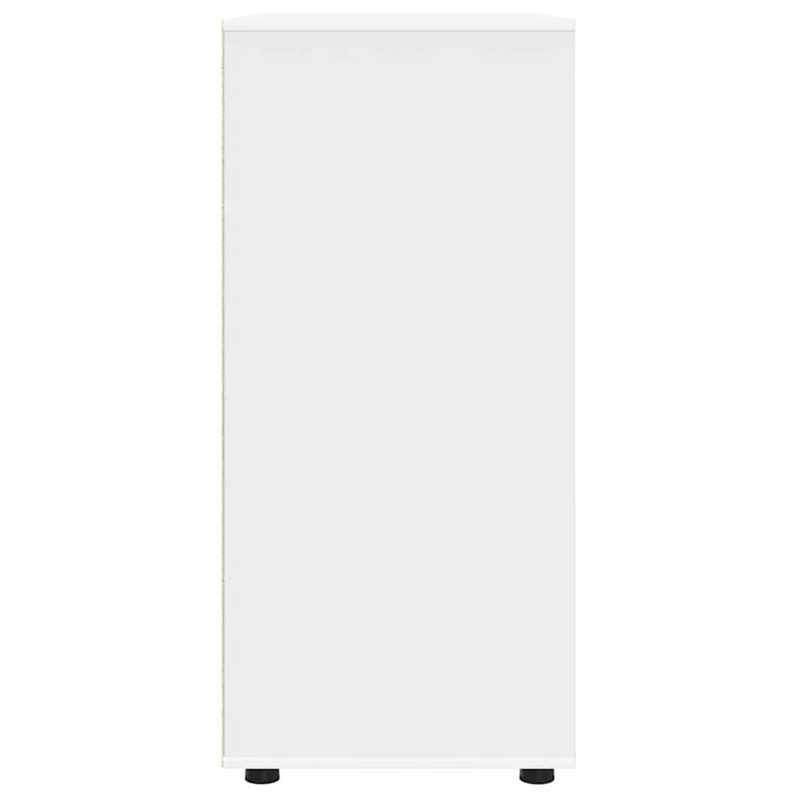 Opslagkasten 2 pcs Wit 80 x 48 x 105 cm Bewerkt hout