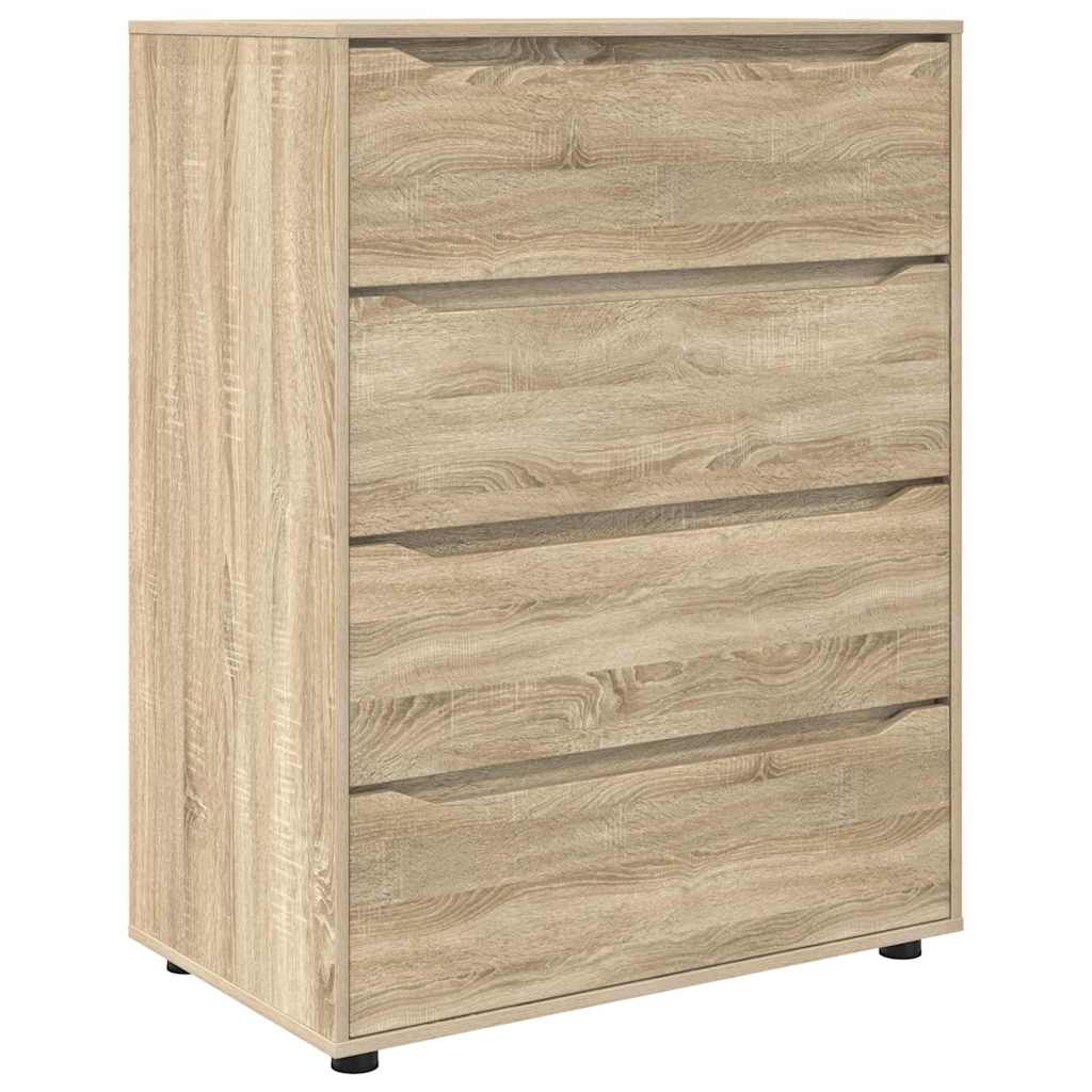 Opslagkasten 2 pcs Sonoma Eiken 80 x 48 x 105 cm Bewerkt hout