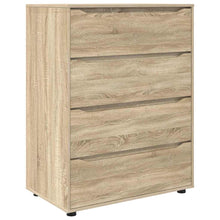 Opslagkasten 2 pcs Sonoma Eiken 80 x 48 x 105 cm Bewerkt hout