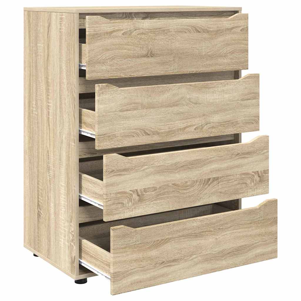 Opslagkasten 2 pcs Sonoma Eiken 80 x 48 x 105 cm Bewerkt hout