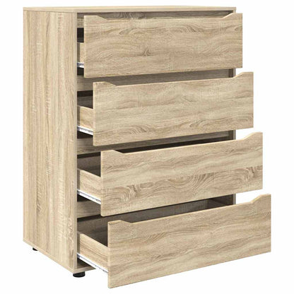 Opslagkasten 2 pcs Sonoma Eiken 80 x 48 x 105 cm Bewerkt hout