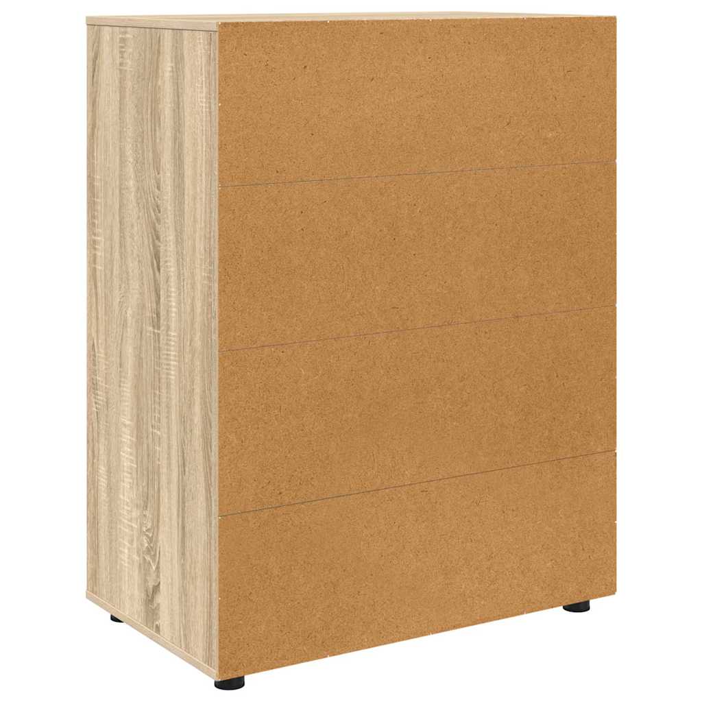 Opslagkasten 2 pcs Sonoma Eiken 80 x 48 x 105 cm Bewerkt hout