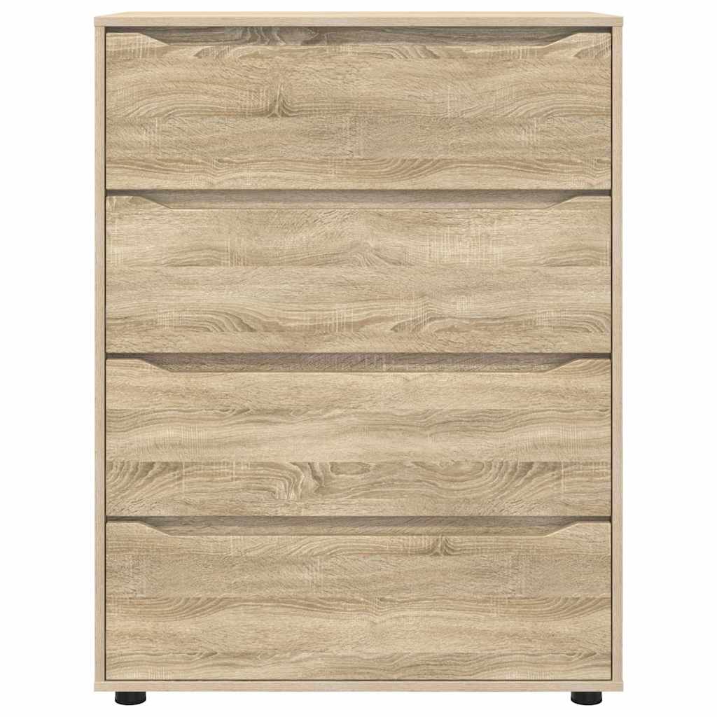 Opslagkasten 2 pcs Sonoma Eiken 80 x 48 x 105 cm Bewerkt hout