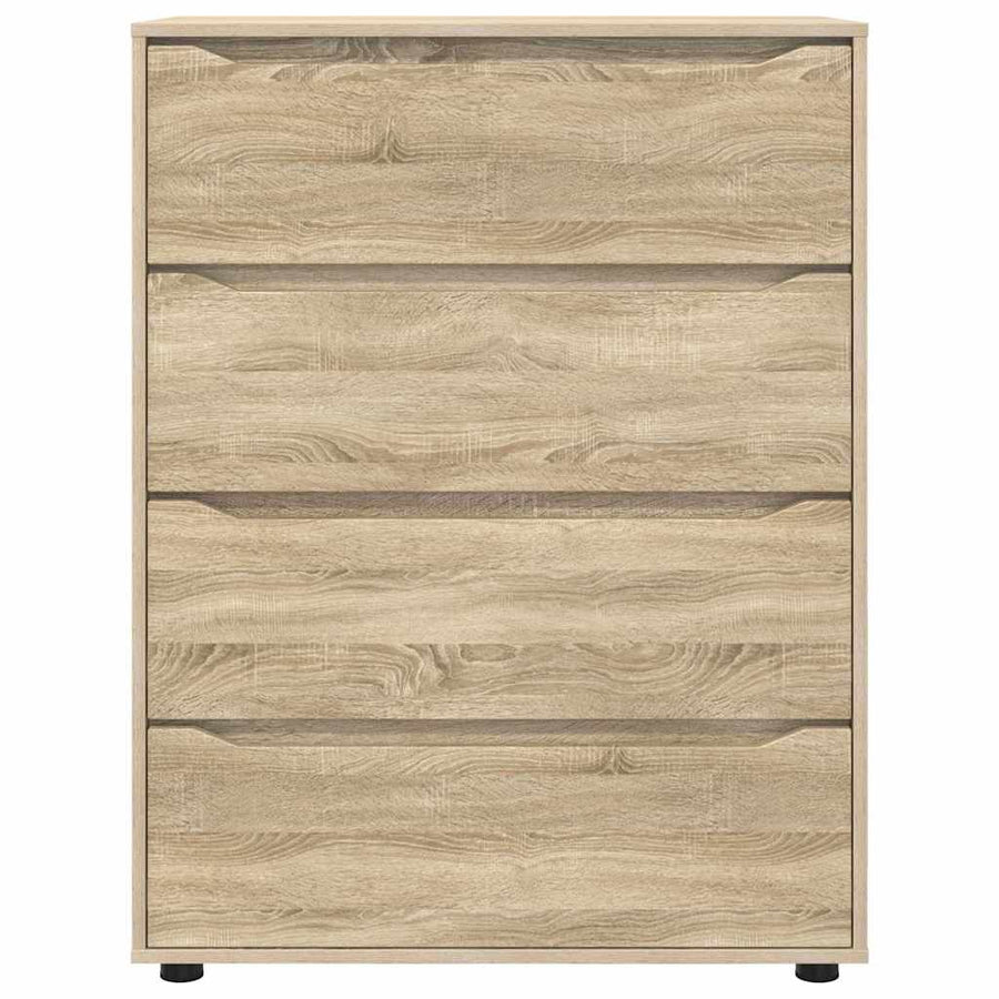 Opslagkasten 2 pcs Sonoma Eiken 80 x 48 x 105 cm Bewerkt hout