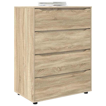 Opslagkasten 2 pcs Sonoma Eiken 80 x 48 x 105 cm Bewerkt hout