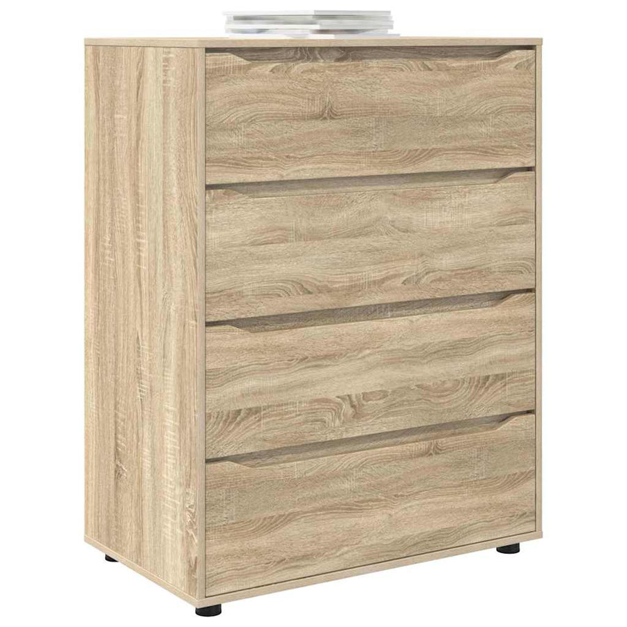 Opslagkasten 2 pcs Sonoma Eiken 80 x 48 x 105 cm Bewerkt hout