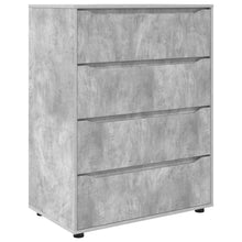 Opslagkasten 2 pcs Beton Grijs 80 x 48 x 105 cm Bewerkt hout