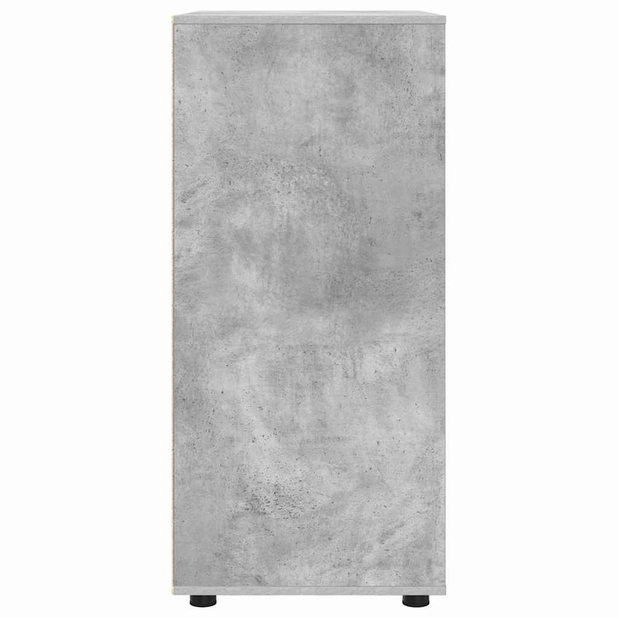Opslagkasten 2 pcs Beton Grijs 80 x 48 x 105 cm Bewerkt hout