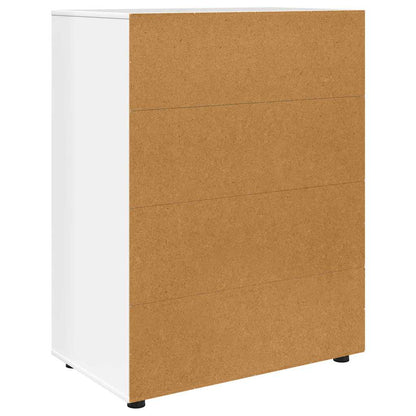 Opslagkasten 2 pcs Hoogglans wit 80 x 48 x 105 cm Bewerkt hout