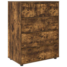 Opslagkasten 2 pcs Gerookt eiken 80 x 48 x 105 cm Bewerkt hout