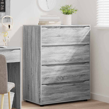 Opslagkasten 2 pcs Grijs Sonoma 80 x 48 x 105 cm Bewerkt hout