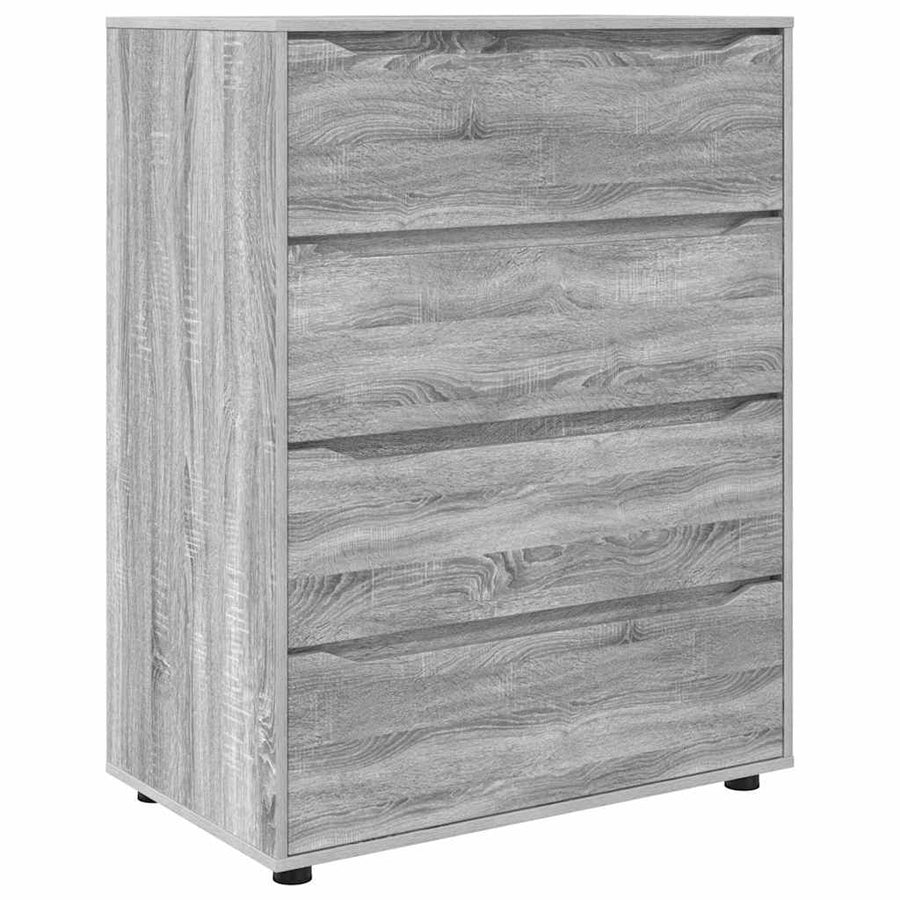 Opslagkasten 2 pcs Grijs Sonoma 80 x 48 x 105 cm Bewerkt hout