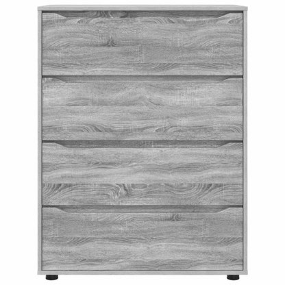 Opslagkasten 2 pcs Grijs Sonoma 80 x 48 x 105 cm Bewerkt hout