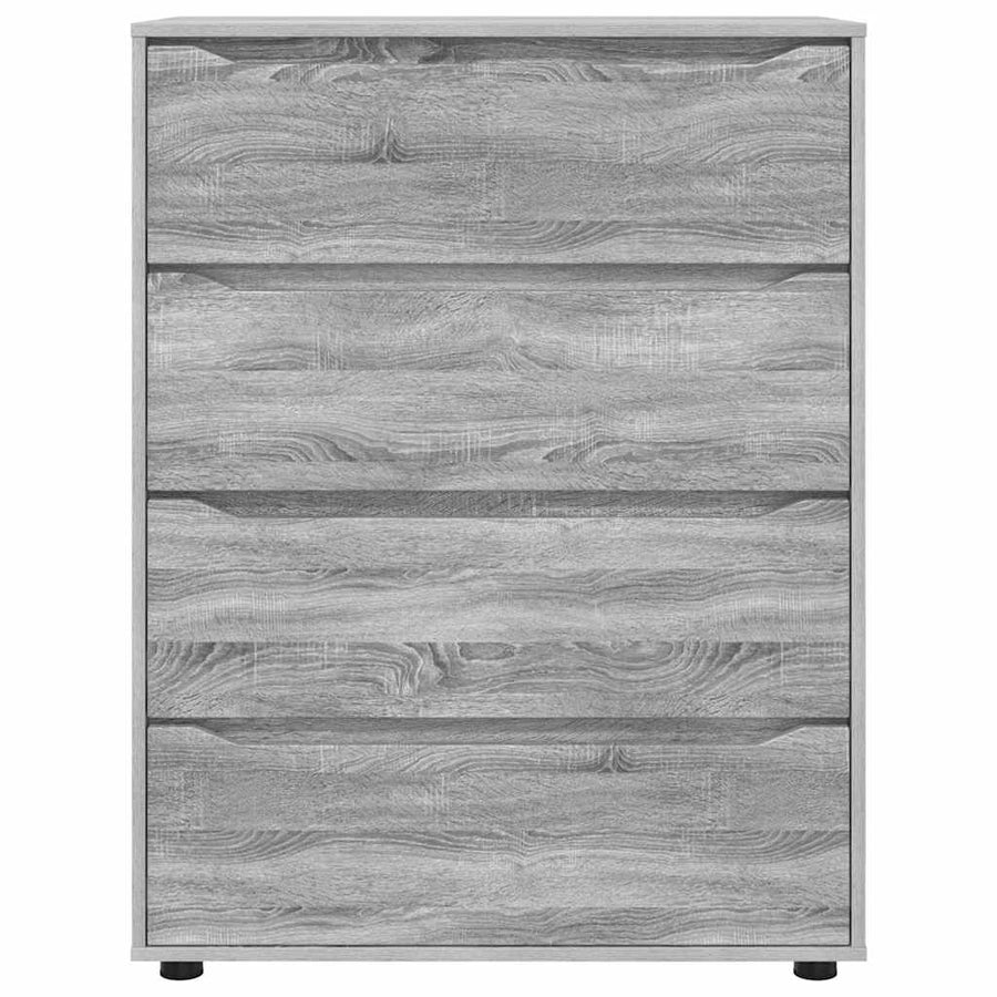 Opslagkasten 2 pcs Grijs Sonoma 80 x 48 x 105 cm Bewerkt hout