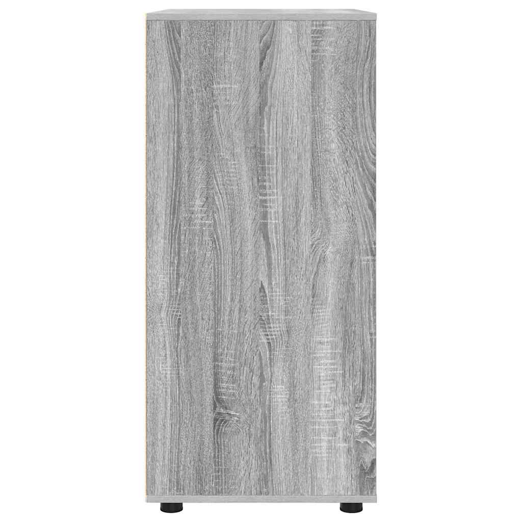 Opslagkasten 2 pcs Grijs Sonoma 80 x 48 x 105 cm Bewerkt hout