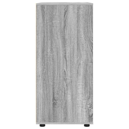 Opslagkasten 2 pcs Grijs Sonoma 80 x 48 x 105 cm Bewerkt hout