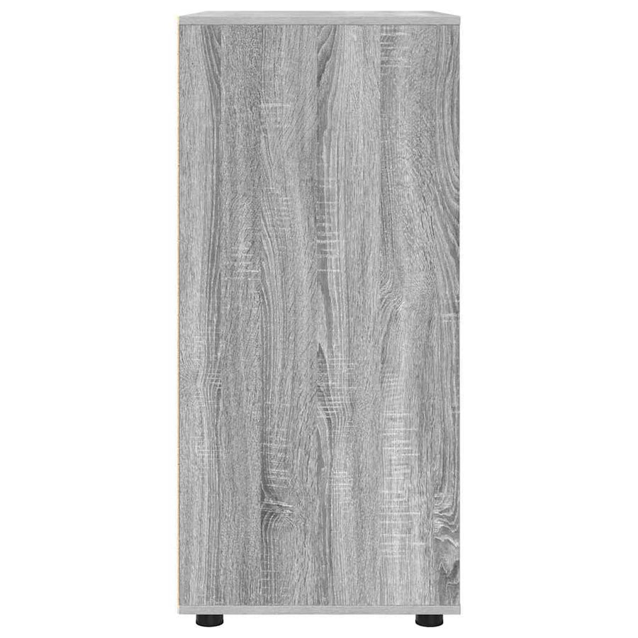 Opslagkasten 2 pcs Grijs Sonoma 80 x 48 x 105 cm Bewerkt hout