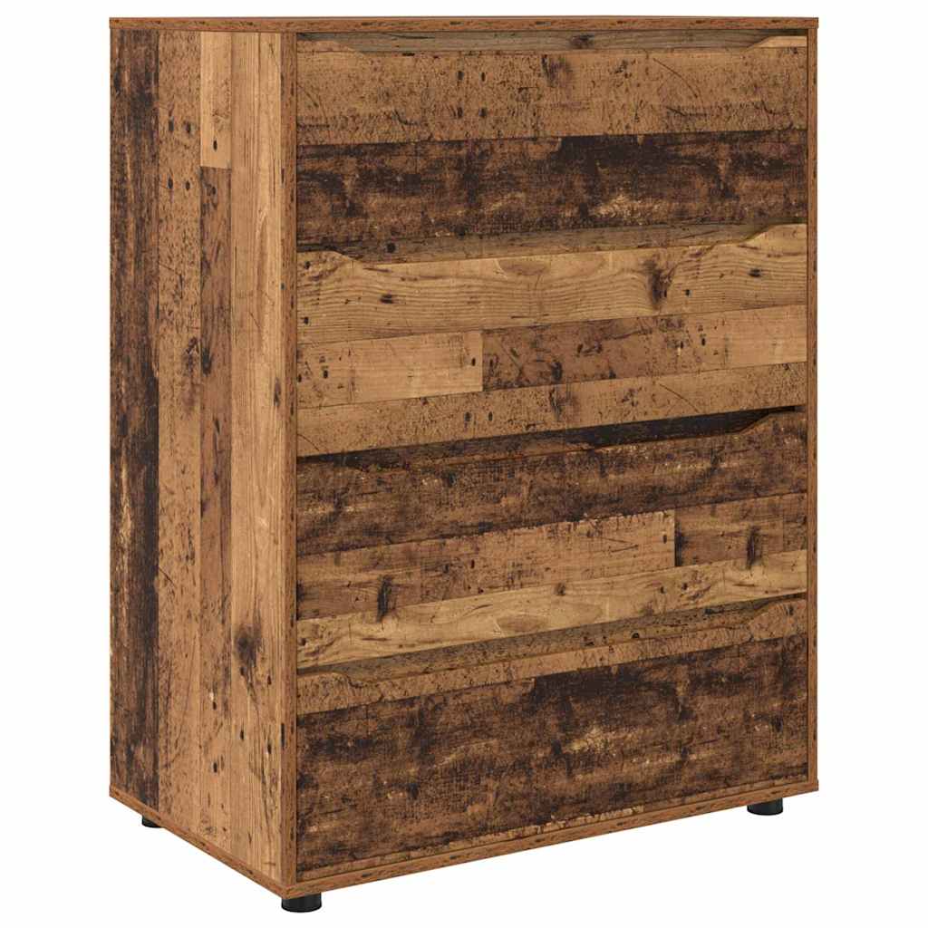 Opslagkasten 2 pcs Oud Hout 80 x 48 x 105 cm Bewerkt hout