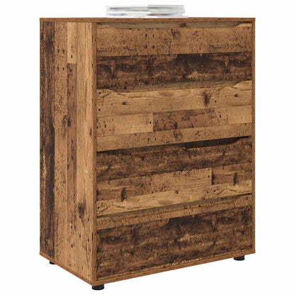 Opslagkasten 2 pcs Oud Hout 80 x 48 x 105 cm Bewerkt hout
