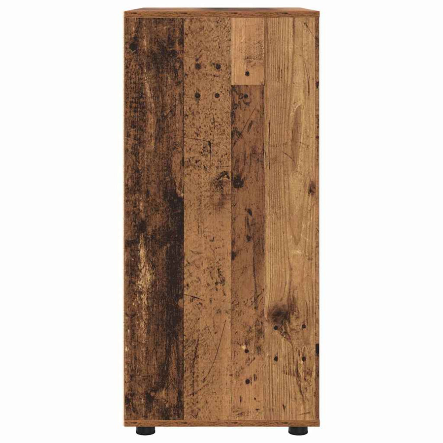 Opslagkasten 2 pcs Oud Hout 80 x 48 x 105 cm Bewerkt hout