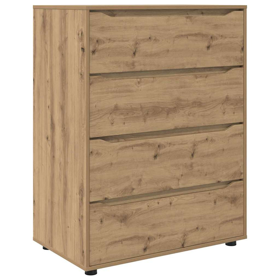 Opslagkasten 2 pcs Artisan Eiken 80 x 48 x 105 cm Bewerkt hout