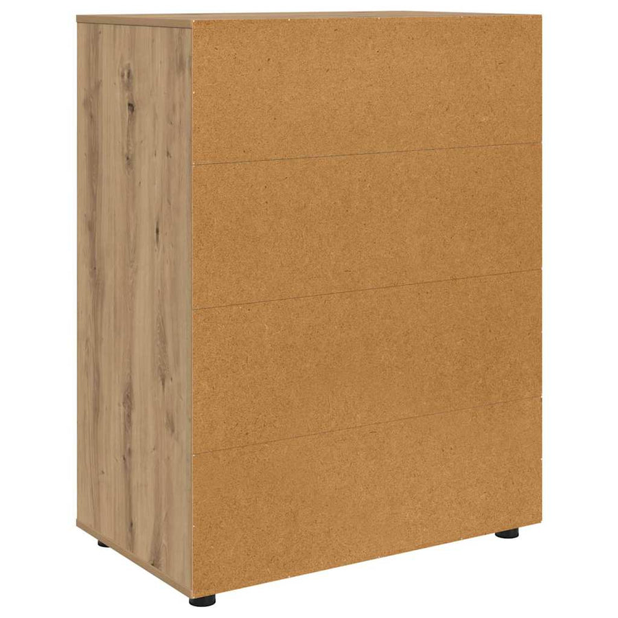 Opslagkasten 2 pcs Artisan Eiken 80 x 48 x 105 cm Bewerkt hout