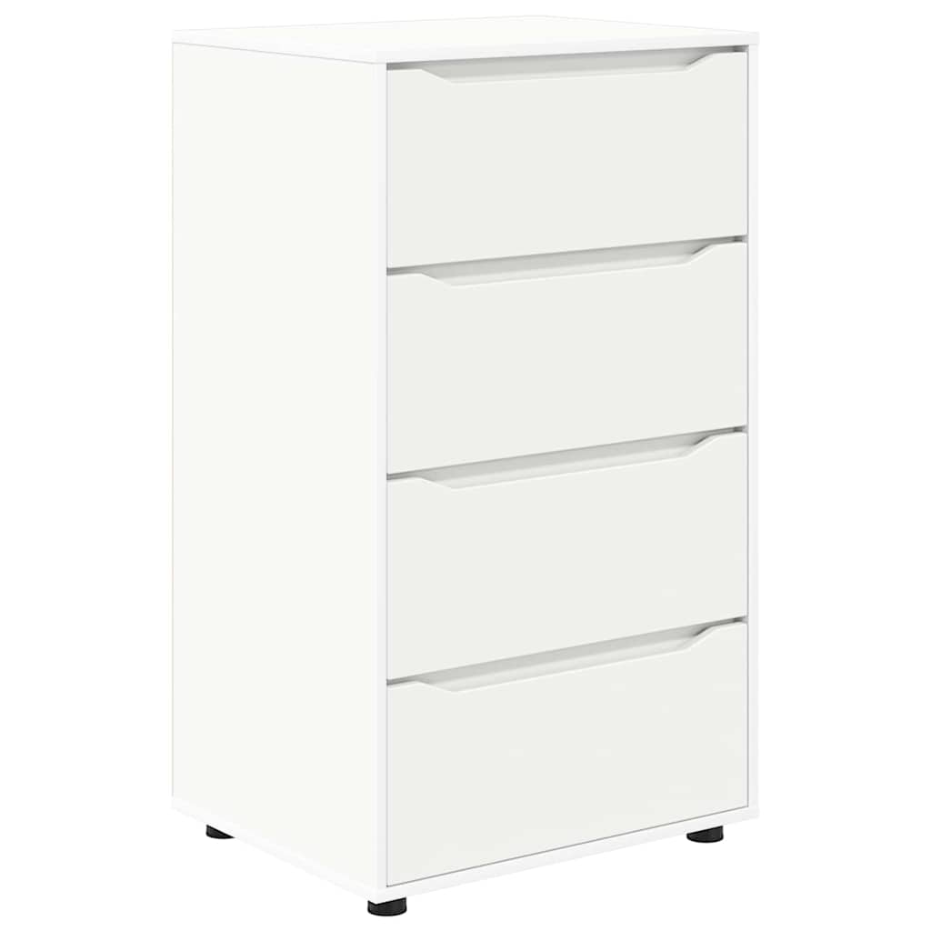 Opslagkasten 2 pcs Wit 60 x 48 x 105 cm Bewerkt hout