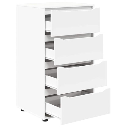 Opslagkasten 2 pcs Wit 60 x 48 x 105 cm Bewerkt hout
