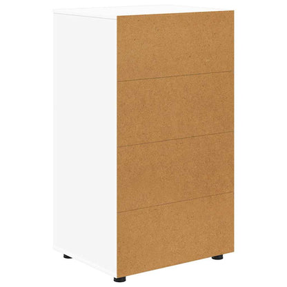 Opslagkasten 2 pcs Wit 60 x 48 x 105 cm Bewerkt hout