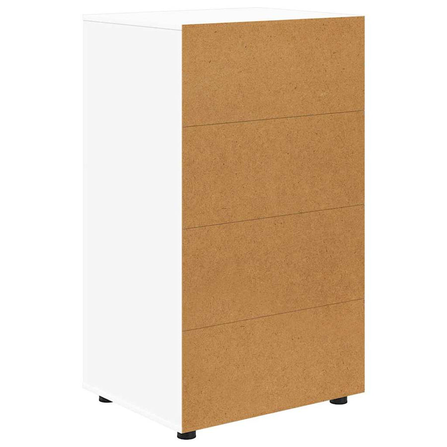 Opslagkasten 2 pcs Wit 60 x 48 x 105 cm Bewerkt hout