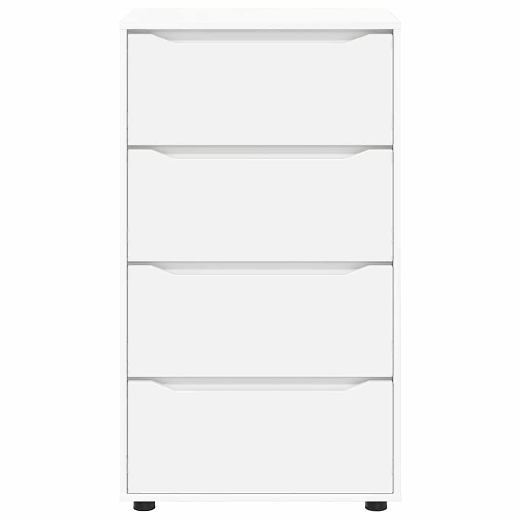 Opslagkasten 2 pcs Wit 60 x 48 x 105 cm Bewerkt hout